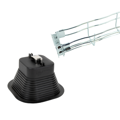 Complete set of wire mesh cable tray 65×60 mm