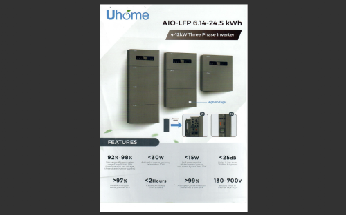 Uhome battery storage 3 phase all-in-one - Balcony Storage - ESS Cabinet 115kW/215kWh