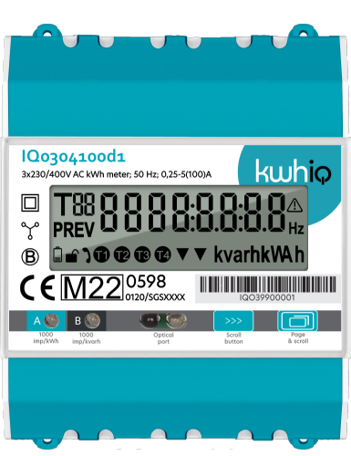 Direct connected DINrail meter